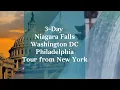 3-Day Niagara Falls Washington DC Philadelphia Tour from New Jersey