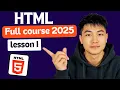 Lagu HTML Full Course for Beginners 2025 – lesson 1