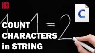 Programming in C Count characters in string