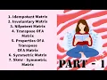 Properties of Transpose of a Matrix in Telugu PART - 1 Mathematical Tricks 5-MinuteUpdates
