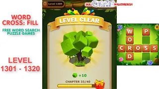 Word Cross Fill Level 1301 - 1320 Walkthrough SkillGameWalkthrough