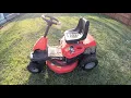 Changing air filter Craftsman R110 riding lawnmower