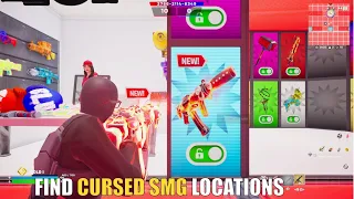 SUPER RED VS BLUE TYPICAL GAMER MAP FORTNITE - FIND CURSED SMG LOCATIONS