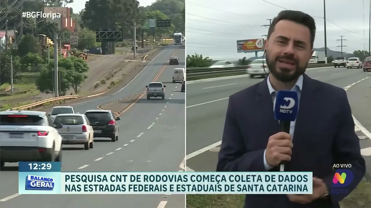 Pesquisa CNT avalia rodovias federais e estaduais de Santa Catarina