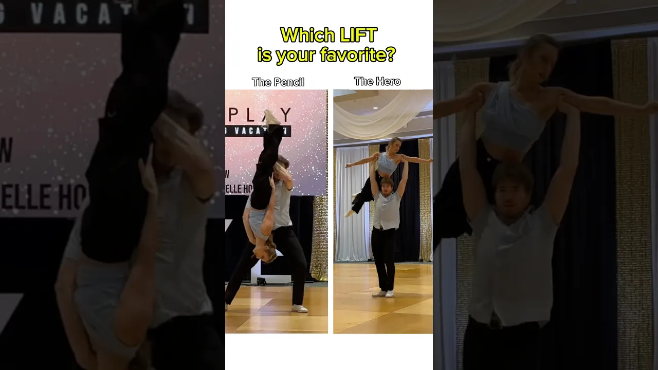 Pencil is WAY HARDER 😅 #dance #lifts #tricks