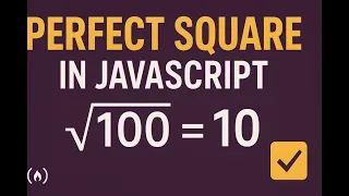 JavaScript Challenge Perfect Square Checker freeCodeCamp Daily Coding