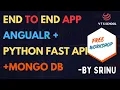 Free Workshop End-to-End Application Angular Python Fast API Mongo DB VTS SCHOOL SRINU