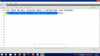 Java program to find lucky number by using random function Intresting program