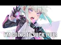 The femboy vampire is going to suck you dry