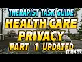Health Care Privacy Part 1 UPDATED - Therapist Task Guide