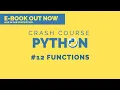 Python 3 crash course 2020 - Functions