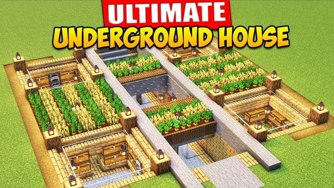 Minecraft: Ultimate Underground House Tutorial ⚒️