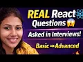 React Interview Questions You MUST Know Real Project Based