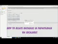 How to Delete Database in phpmyadmin on localhost