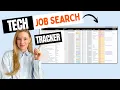 Unemployed in Tech in 2026 My Job Application Tracking Method to Stay Organized with Template