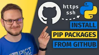 How to install a Python pip Package from github https ssh