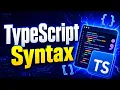 TypeScript Syntax Explained for Beginners Statements Comments Errors