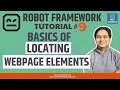 Robot Framework Tutorial - Basics of Locating WebPage Elements