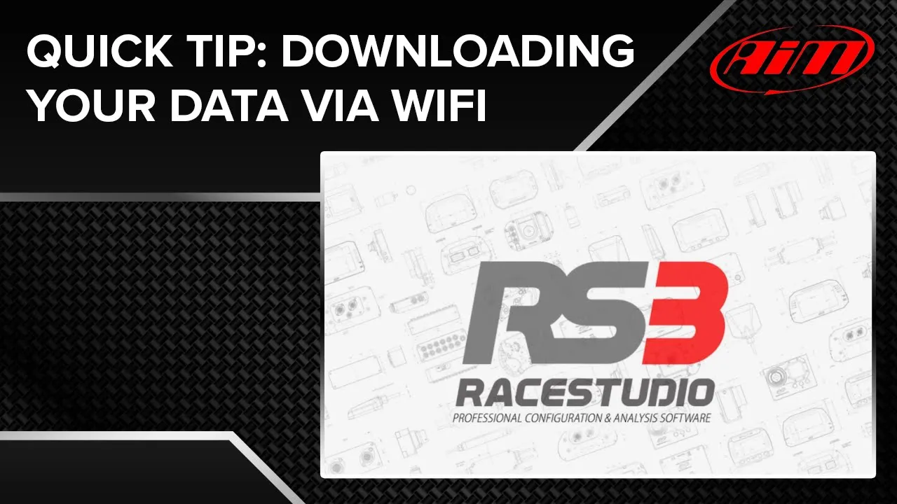Aim Race Studio 3 - Downloading from WiFi (using an AiM Solo 2)