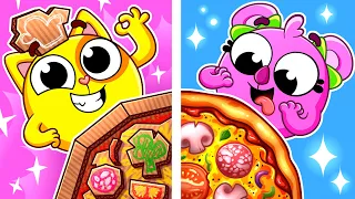 Cooking Magic at the Cardboard Cafe! 🍕✨ | Kids Songs & Nursery Rhymes | Baby Zoo