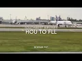 Southwest Airlines WN565 Houston Hobby Airport HOU Texas to Ft Lauderdale Florida FLL Boeing 737