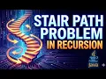 Stair path problem in java