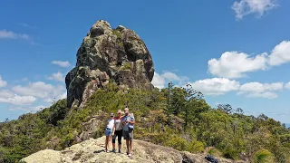Climbing to the Cairn on Whitsunday Island