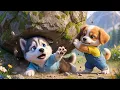 Lagu Baby Puppy Risks His Life to Save His Friend from a Huge Rock 🐶🔥 | A Heroic Forest Rescue ❤️