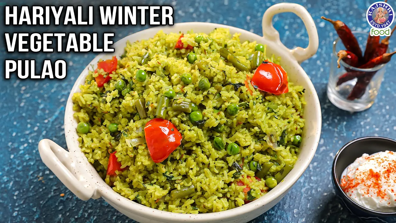 Hariyali Pulao Recipe   How to Make Winter Vegetable Hariyali Pulao at Home   Chef Varun Inamdar