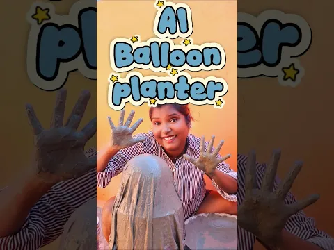 AI vs ME 🥊  Balloon 🎈 Cement planter 🪴 😱 #shorts #youtubeshorts #trendingshorts #diy #viral