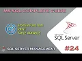 MS SQL System Functions - Print