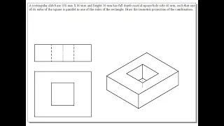 Example 50 on Isometric Projections