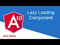 Angular tutorial Lazy Loading component