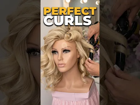 Perfect elegant curls every time Hairstyle tutorial #hairstyle #curltutorial #beauty