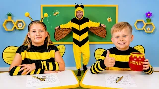 Bee School! Kids Learn How Bees Make Honey