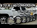 8 to 10 Lug Wheel Conversion - 2000 Chevy Dually OBS