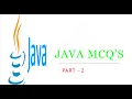 Java MCQs for Interview and Exams Prepration Variable and data types