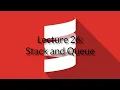CSE 116 Lecture 26 Stack and Queue