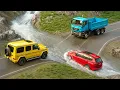 Download Lagu Cars vs Fast Flowing River Challenge #3 in BeamNG Drive!