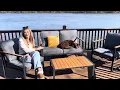 Amopatio 4 Pieces Patio Furniture Set Metal Patio Conversation Set Outdoor Furniture Set