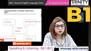 Download Trinity College London - ISE-1 (B1) Integrated Speaking and Listening|| Full Mock Test || UKVI 2024 MP3