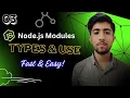 Node js Modules Explained - Types Practical Use for Beginners