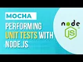 UNIT TESTS Using MOCHA for defining and running unit tests from node js - MongoDb Example