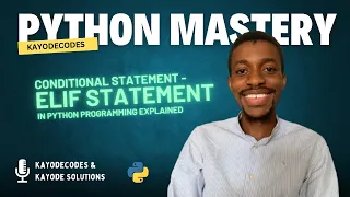 Conditional Statement 3 - If elif else Statement in Python