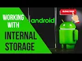 Saving to Internal Storage - Android Studio