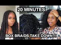 Take Out Box Braids in 20 Minutes FAST HACK