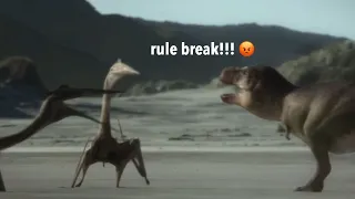 rule breaking Quetzal s disrespecting body down rules - Prehistoric Planet 2 meme