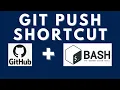 How to Git Add Commit and Push with ONE Line in Terminal Simple Shell Script