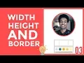 CSS somali 03 WIDTH HEIGHT AND BORDER CSS TUTORIAL