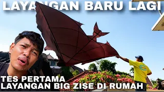 TES PERDANA LAYANGAN BIG ZISE DI ATAS RUMAH‼️‼️